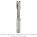 (Variable Helix) Solid Carbide Up Cut Spiral Router Bit 1/2" SH, 1/2" DIA, 2" CL, 4" OAL