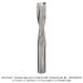 SOLID CARBIDE, UP CUT, VARIABLE HELIX, 1/2" SH, 2 FL, 1/2" D, 2 1/2" CL,  4-1/2”OAL