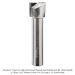 Ultra-Shear Super-C High Performance, 2-Flute Carbide Head Router Bit, Down Cut, 1/2" Shank, 23/32" Dia., 9/16" length of cut, 2-1/2" Overall Length