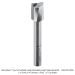 Ultra Shear EXTEND LENGTH UPCUT, 1/2" Shank, 3/4" D, 2-Flute, SLOW SPIRAL, 1" CL, 3-7/8" OAL