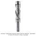 Carbide Head Compression Pattern and Flush Trim Router Bit, 2+2 Flute, 1/2" Shank, 3/4" Diameter, 2" Cutting Length