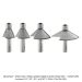 Carbide Tipped Chamfer Bit, 2-Flute, 1/2" Shank, 4-PC Set