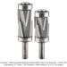 Carbide Tipped Jumbo Compression, 3+3-Flute, Flush Trim Pattern, 1/2" SH, 1-1/4 DIA, Set of 2