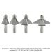 Carbide Tipped Chamfer Bit, 3-Flute, 1/2" Shank, 4-PC Set