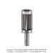 Carbide-Tipped Alternating Shear Pattern Flush Trim Bit, 4-Flute, Dual Bearing, 1/2"SH, 1-1/8"D, 1-1/2"CL