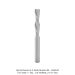 Spiral Downcut 2-Flute Router Bit, 1/4” OAD, 1” CEL, 1/4” SHANK, 2-1/2” OAL