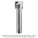 Ultra-Shear 2-Flute Carbide Head Router Bit, Down Cut, 1/2" Shank, 23/32" Dia., 9/16" length of cut, 2-7/8" Overall Length