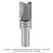 Template Pattern Bit, 1/2" Shank, 2-Flute, Carbide Tipped, 3/4" Dia., 1" Cut Length