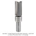 Template Pattern Bit, 1/2" Shank, 2-Flute, Carbide Tipped, 3/4" Dia., 1 1/2" Cut Length