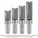 Template Pattern Bit, 1/2" Shank, 3/4" Dia., 4-pc Set