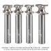 Ultra-Shear Inch Half Round 4-Pc Set, 1/2" Shank
