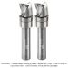 Ultra-Shear 3-Flute Carbide Head, Clearing & Pattern Router Bit, Upcut, 8mm Shank, 12mm Dia., 10mm length of cut, 51mm Overall Length, 2-Pack