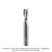 Variable Helix Solid Carbide Up Cut Spiral 8mm SH, 8mm D, 20mm CL, 63mm OAL