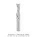 Spiral Downcut 2-Flute Router Bit, 1/2” OAD, 1-1/2” CEL, 1/2” SHANK, 3-1/2” OAL