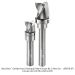 Ultra-Shear 3-Flute Carbide Head, Clearing & Pattern Router Bit, Upcut, 8mm Shank, 2-Piece Set. Includes US81210CPB, US81616CPB