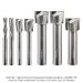 Ultra-Shear Super-C High Performance, 2-Flute Carbide Head Router Bit Set for Plywood