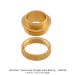 FACTORY REFURB TEMPLATE GUIDE BUSHING 13/16" ID, 1" OD, 7/32" LENGTH - FOR JUICE GROOVE BITS - OPEN BOX