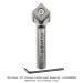 Ultra-Shear Carbide Insert, 90° V-Groove Bit , 19/32" Diameter, 13/32" Cut Length,   9/32" Cut Depth, 1-Flute, 8mm Shank