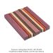 PREMIUM CUTTING BOARD KIT 3 WITH PURPLEHEART, MAPLE, PADAUK, AND PERUVIAN WALNUT