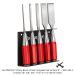 5-Piece Bench Chisel Completer Set w/Rack-it Includes 1/8", 3/8", 5/8", 1-1/4" & 1-1/2"