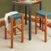 Woodsmith Woven-Seat Tall Stool Standard Plan – 8.5” x 11” Print (Shipped to You)