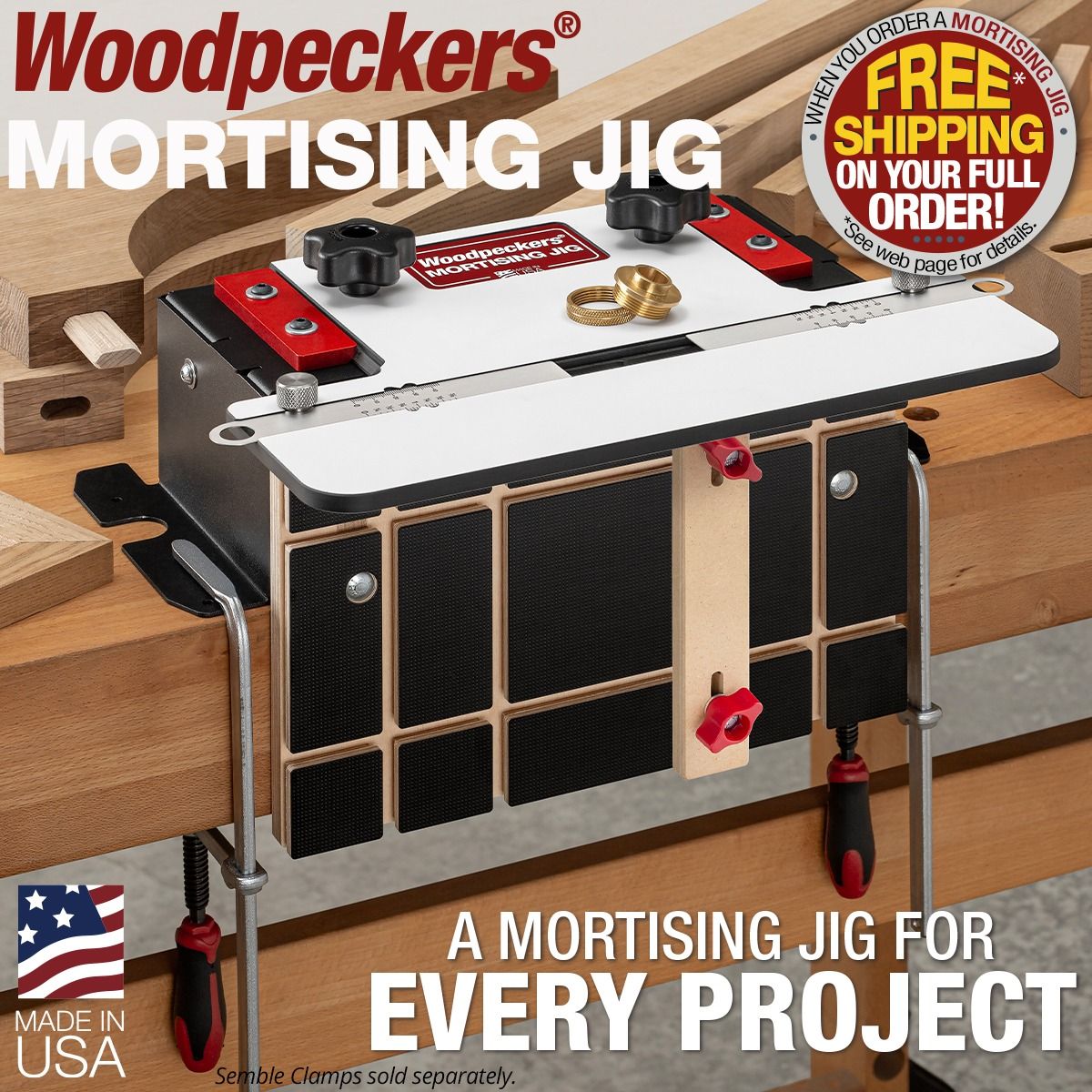 Woodpeckers Mortising Jig | Mortise and Tenon Jig | USA Made