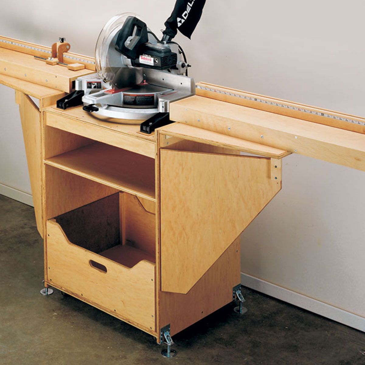 Woodsmith Miter Saw Station Plan, image size:1200x1200