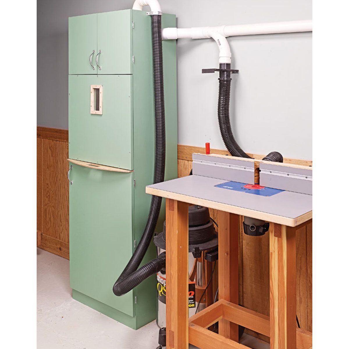 Woodsmith Small Shop Dust Collector Standard Plan \u0026 Premium Shop Drawings, image size:1200x1200