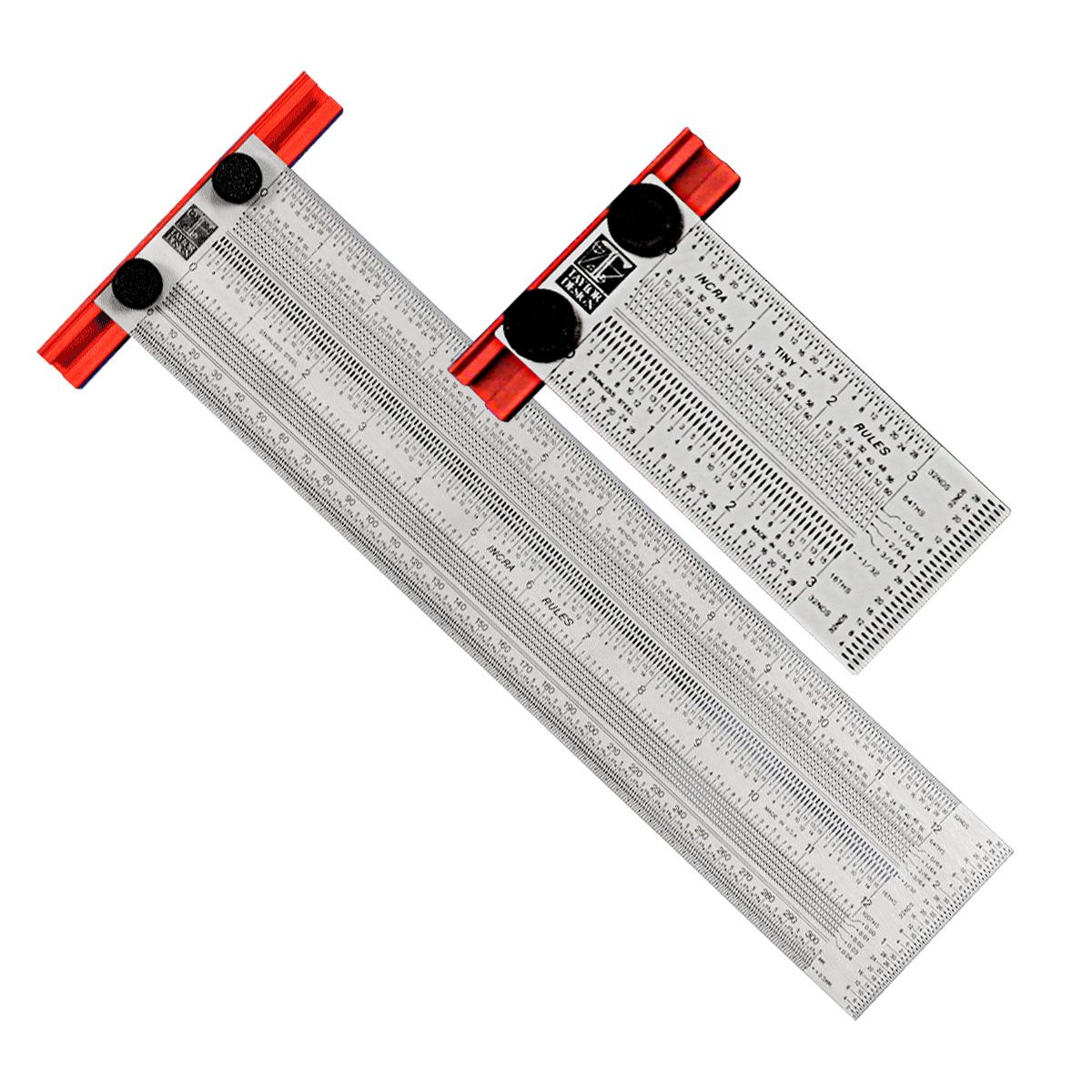 INCRA Tiny T-Lineal 75mm - Präzisionslineal Mit Mikro-Markierungslöchern