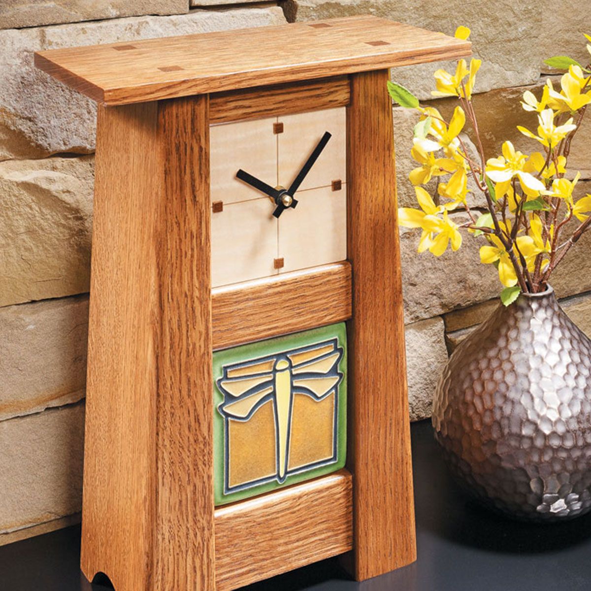 Woodsmith Craftsman-Style Clock Standard Plan \u0026 Premium Shop Drawings, image size:1200x1200