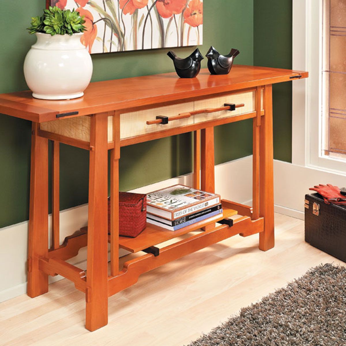 Woodsmith Greene & Greene-Style Hall Table | Woodpeckers