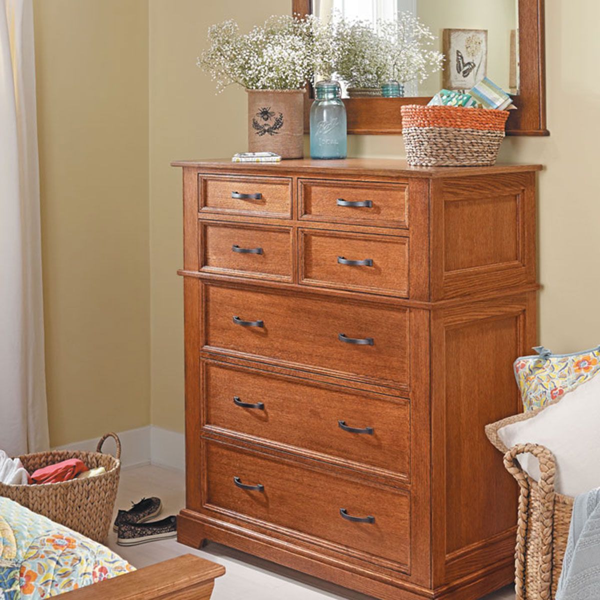white christmas dresses Bush Home Key West 4 Drawer Dresser in Washed Gray by Bush Home