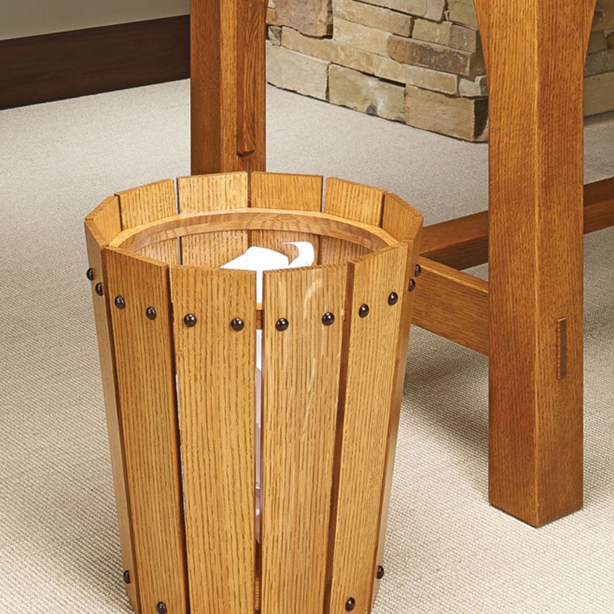 Woodsmith Craftsman-Style Wastepaper Basket | Woodpeckers