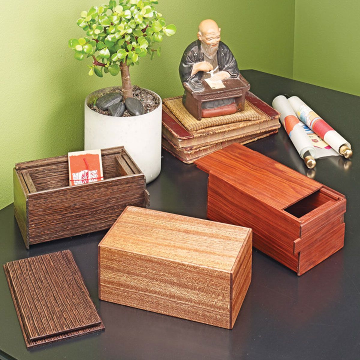 Woodsmith Magazine Clever Puzzle Boxes Plans | Woodpeckers