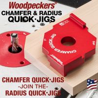 Finished chamfer cut with Chamfer Quick Jig and Woodpeckers Router Table.