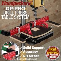 DP-PRO Drill Press Table  with extension wings open mounted to Powermatic drill press.
