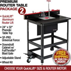 premium router table package #4