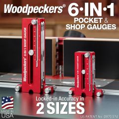 6-in-1 Gauges shown on router table side by side.