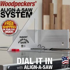 Align-A-Saw Gauge aligned to Align-A-Saw Plate
