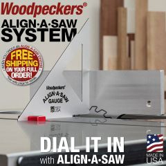 Align-A-Saw Gauge aligned to Align-A-Saw Plate