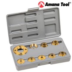 Amana Tool 10-piece Solid Brass Template Guide Set