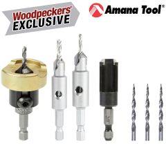 Amana Tool Custom Woodpeckers 6-in-1 Countersink Set 