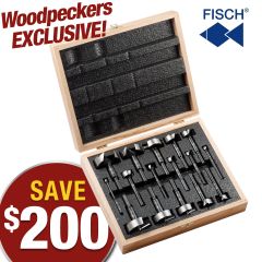 Fisch Black Shark Forstner Bits, 16-Piece Set