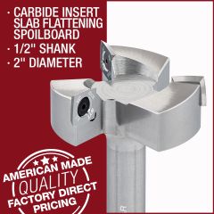 Slab Flattening Spoil Board, 3-Flute
