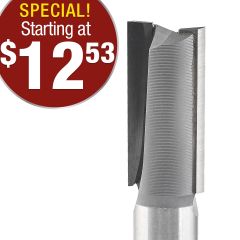 American Made Double-Flute Straight Bits
