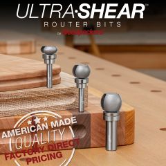 Ultra-Shear Carbide-Tipped Finger Grip Groove Bits