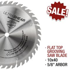 flat top gooving saw blade