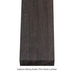 Genuine Gabon Ebony Wood Blanks thin stock lumber