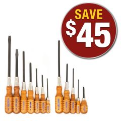GRACE USA 12-Piece Screwdriver Combination Set 