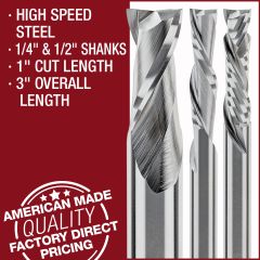 HIGH SPEED STEEL ROUTER BITS